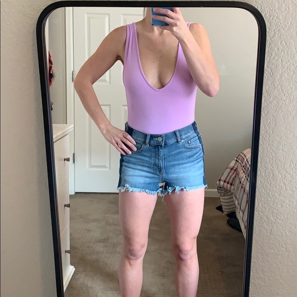 Express x Rocky Barnes Lavender Bodysuit - Picture 3 of 7